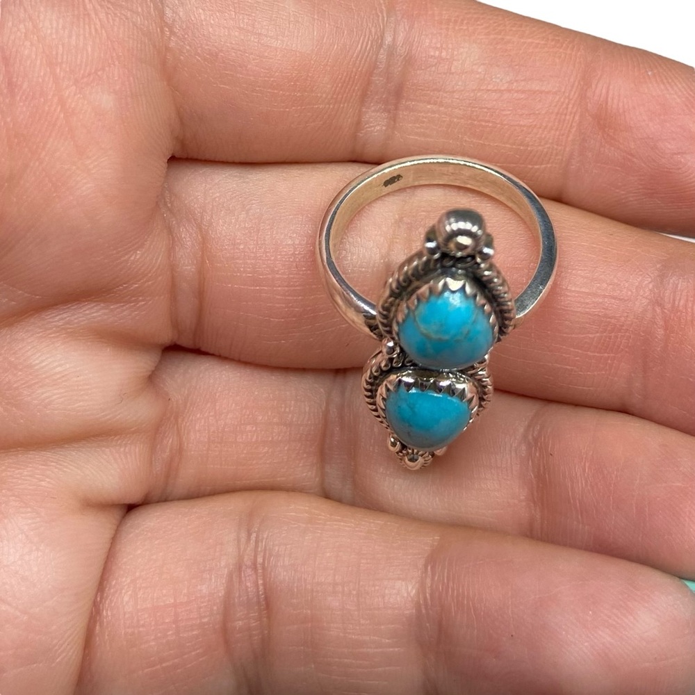 Kingman Mojave Turquoise Ring Solid 925 Sterling … - image 6